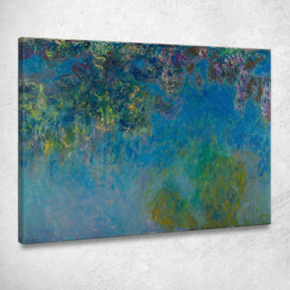 Glicine Claude Monet mnt375 quadro stampato su tela