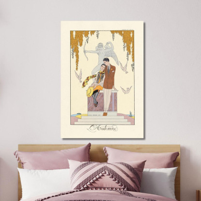 Autunno George Barbier gbb129 quadro stampato su tela