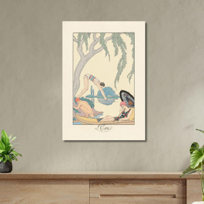 Acqua Acqua George Barbier gbb130 quadro stampato su tela
