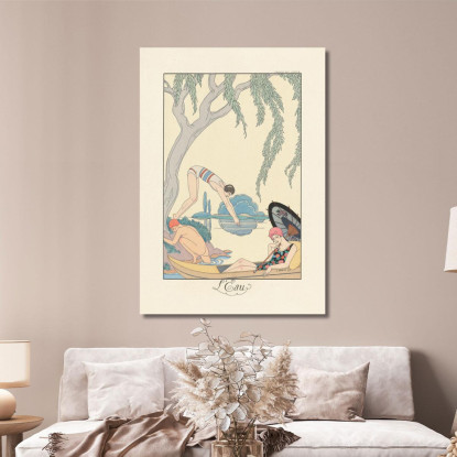 Acqua Acqua George Barbier gbb130 quadro stampato su tela