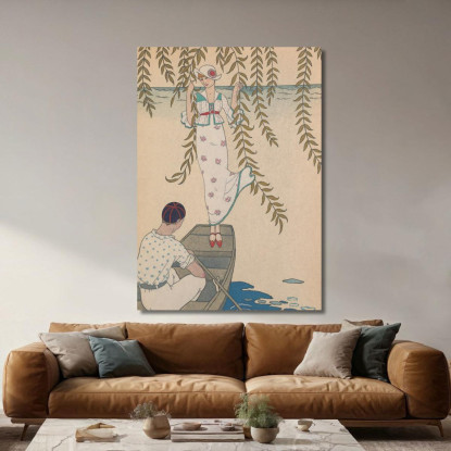 Mezzogiorno Sull'Acqua George Barbier gbb137 quadro stampato su tela