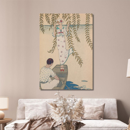 Mezzogiorno Sull'Acqua George Barbier gbb137 quadro stampato su tela