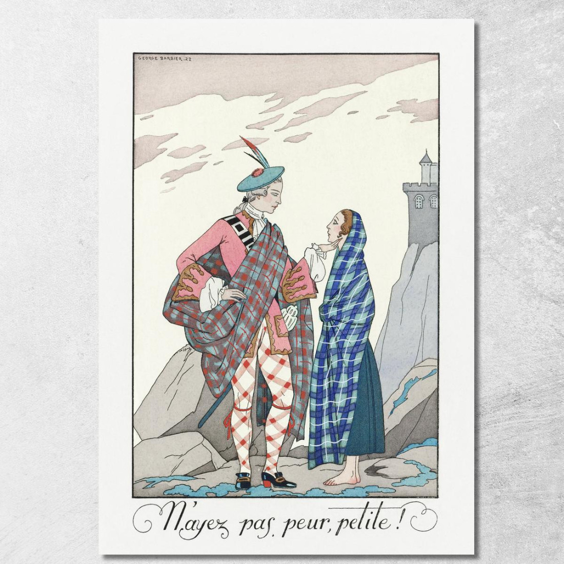 Non Aver Paura Piccolo George Barbier gbb139 quadro stampato su tela