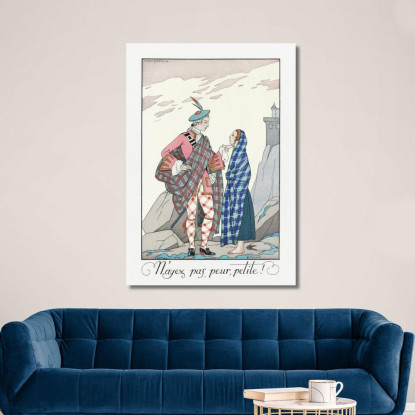 Non Aver Paura Piccolo George Barbier gbb139 quadro stampato su tela