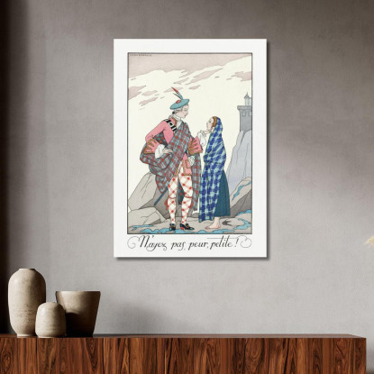 Non Aver Paura Piccolo George Barbier gbb139 quadro stampato su tela