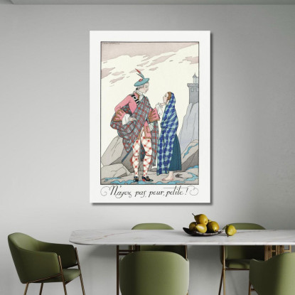Non Aver Paura Piccolo George Barbier gbb139 quadro stampato su tela