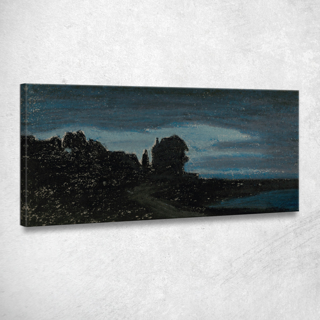 Yport Di Notte Claude Monet mnt377 quadro stampato su tela