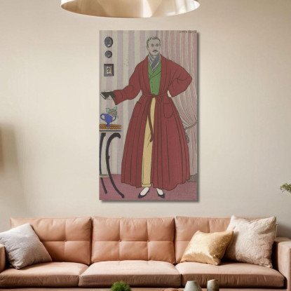 Vestaglia George Barbier gbb145 quadro stampato su tela