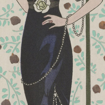 Abito Da Sera George Barbier gbb146 quadro stampato su tela