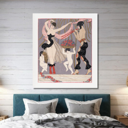 La Danza Dei Fiori George Barbier gbb156 quadro stampato su tela