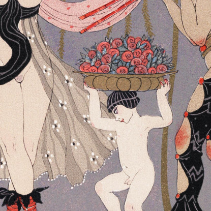 La Danza Dei Fiori George Barbier gbb156 quadro stampato su tela