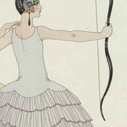 Mirate Al Cuore Belle Signore! George Barbier gbb159 quadro stampato su tela