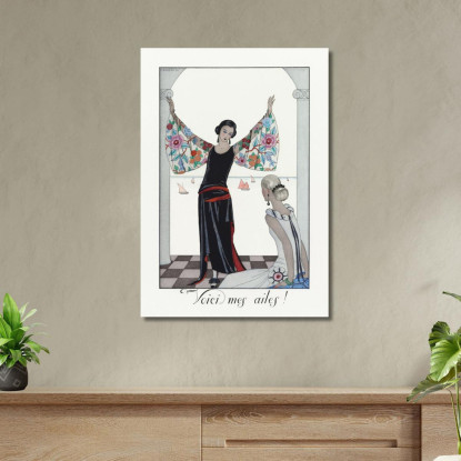 Ecco Le Mie Ali George Barbier gbb160 quadro stampato su tela