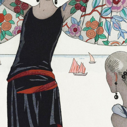 Ecco Le Mie Ali George Barbier gbb160 quadro stampato su tela