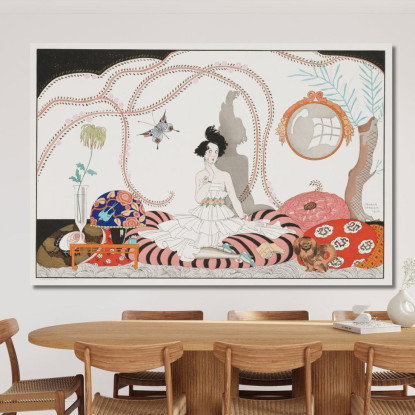 Minhuit George Barbier gbb161 quadro stampato su tela