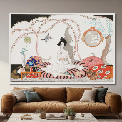 Minhuit George Barbier gbb161 quadro stampato su tela