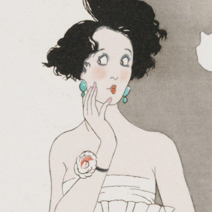 Minhuit George Barbier gbb161 quadro stampato su tela