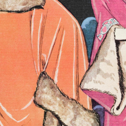 Ore Due Del Mattino Manteaux De Worth Dalla Gazette Du Bon Ton. Arte: Mode E Frivolezze N. 2 George Barbier quadro stampato su t