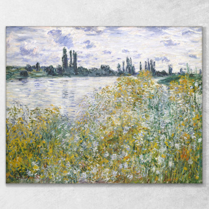 Ile Aux Fleurs Vicino A Vétheuil 1880 Claude Monet mnt381 quadro stampato su tela