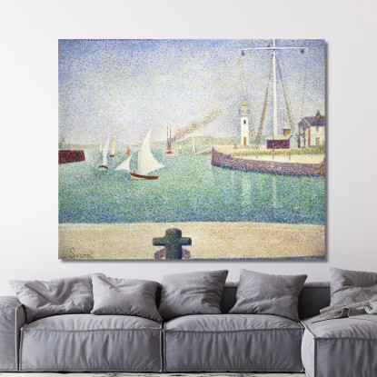 Ingresso Del Porto Di Honfleur Georges Seurat gsr22 quadro stampato su tela