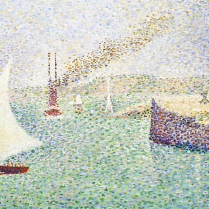 Ingresso Del Porto Di Honfleur Georges Seurat gsr22 quadro stampato su tela