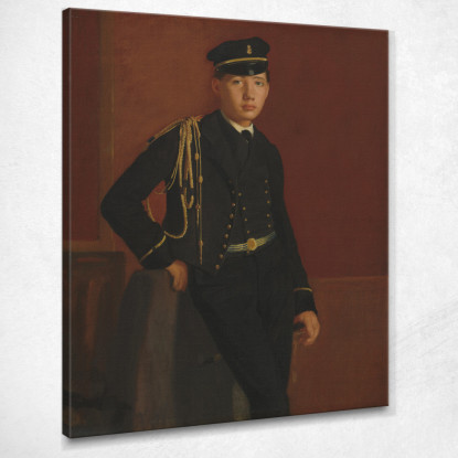 Achille De Gas In Uniforme Da Cadetto Edgar Degas edg1 quadro stampato su tela