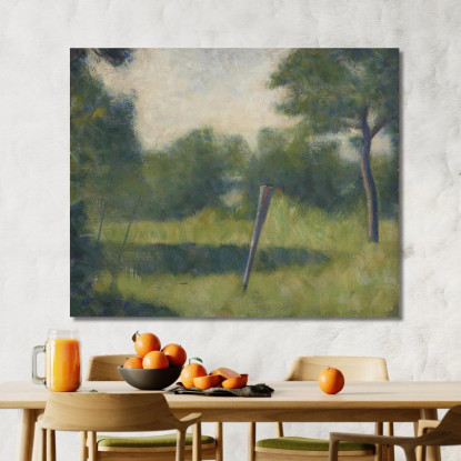 Paesaggio Sul Rogo Georges Seurat gsr25 quadro stampato su tela