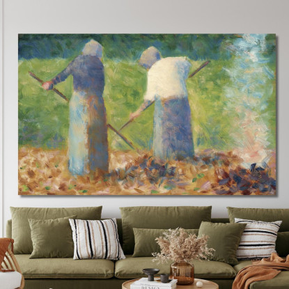Falciatrici A Montfermeil Georges Seurat gsr31 quadro stampato su tela