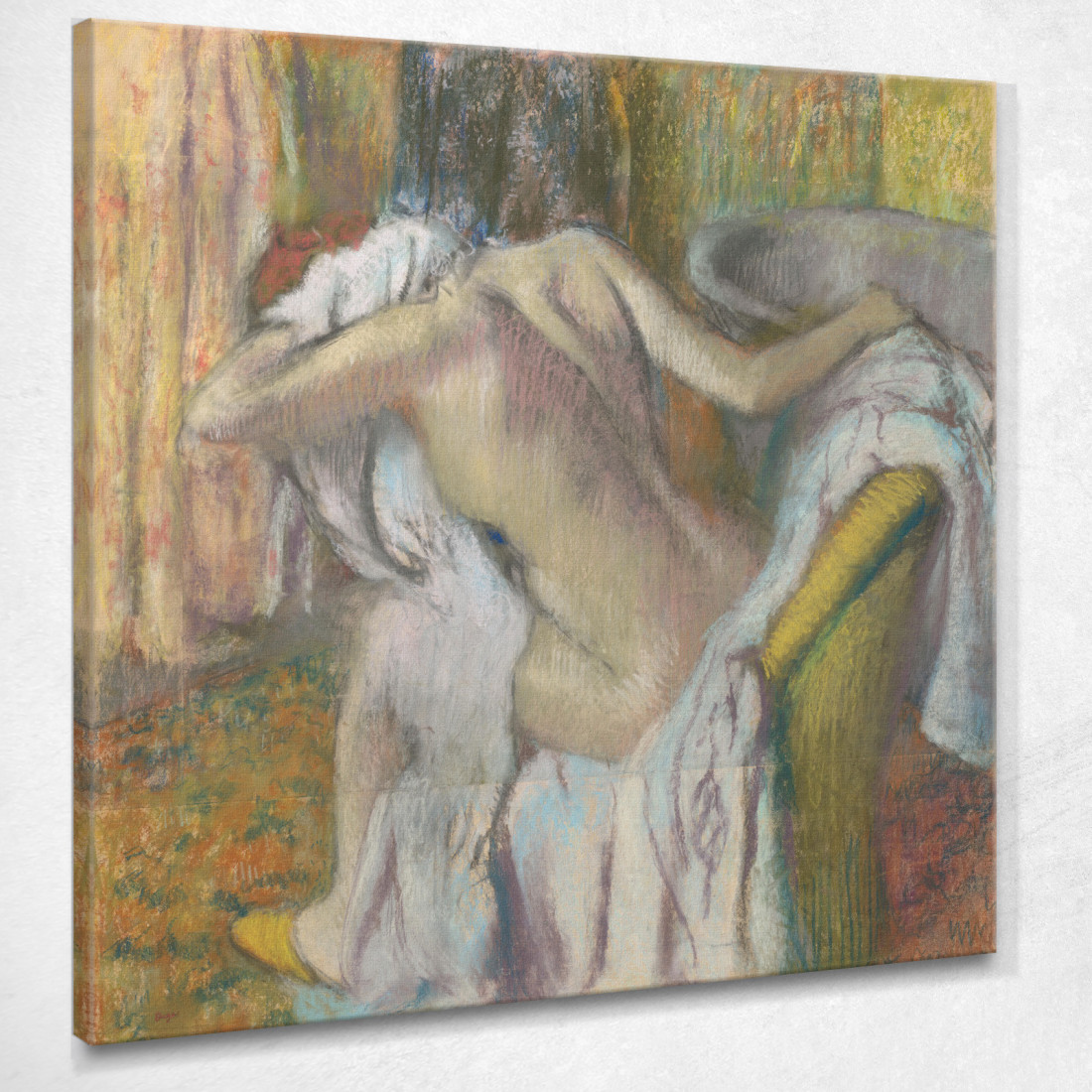 Dopo Che La Donna Del Bagno Si È Asciugata Edgar Degas edg2 quadro stampato su tela