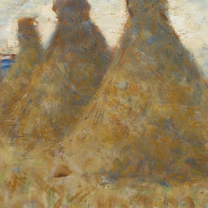 Mucchi Di Fieno Georges Seurat gsr32 quadro stampato su tela