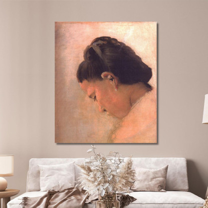 Testa Di Giovane Ragazza Georges Seurat gsr33 quadro stampato su tela