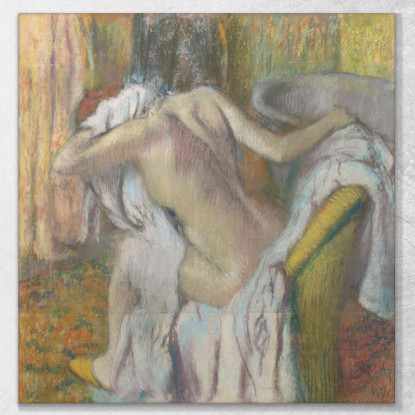 Dopo Che La Donna Del Bagno Si È Asciugata Edgar Degas edg2 quadro stampato su tela