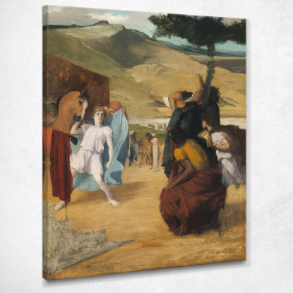 Alessandro E Bucefalo 1861 Edgar Degas edg3 quadro stampato su tela