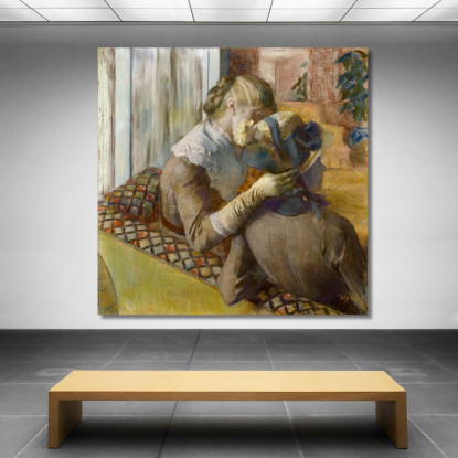 Dalla Modista Edgar Degas edg4 quadro stampato su tela