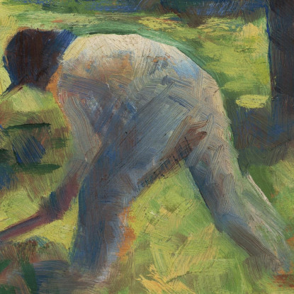 Contadino Con Una Zappa Georges Seurat gsr52 quadro stampato su tela