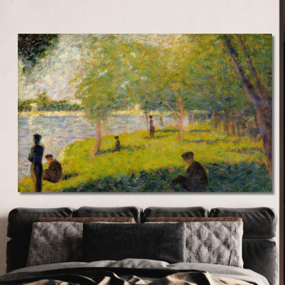 Studio Per Una Domenica Sulla Grande Jatte Georges Seurat gsr61 quadro stampato su tela