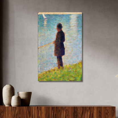 Il Pescatore Georges Seurat gsr65 quadro stampato su tela