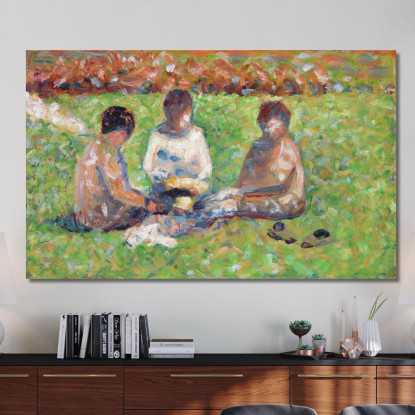 Il Picnic Georges Seurat gsr78 quadro stampato su tela