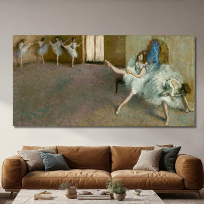 Prima Del Balletto Edgar Degas edg8 quadro stampato su tela