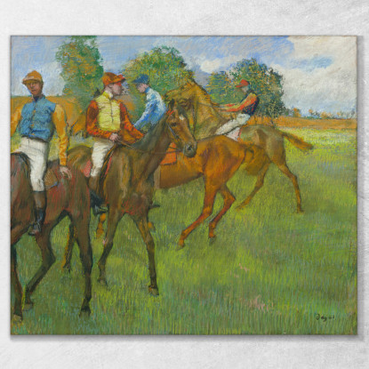 Prima Della Gara Edgar Degas edg9 quadro stampato su tela