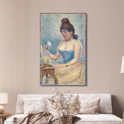 Giovane Donna Che Si Spolvera Georges Seurat gsr92 quadro stampato su tela