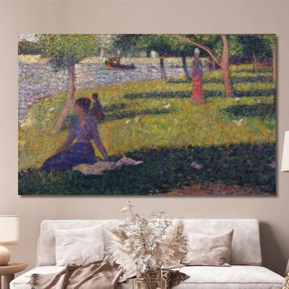 Studio Per La Grande Jatte Georges Seurat gsr93 quadro stampato su tela