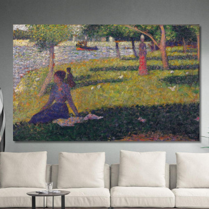 Studio Per La Grande Jatte Georges Seurat gsr93 quadro stampato su tela