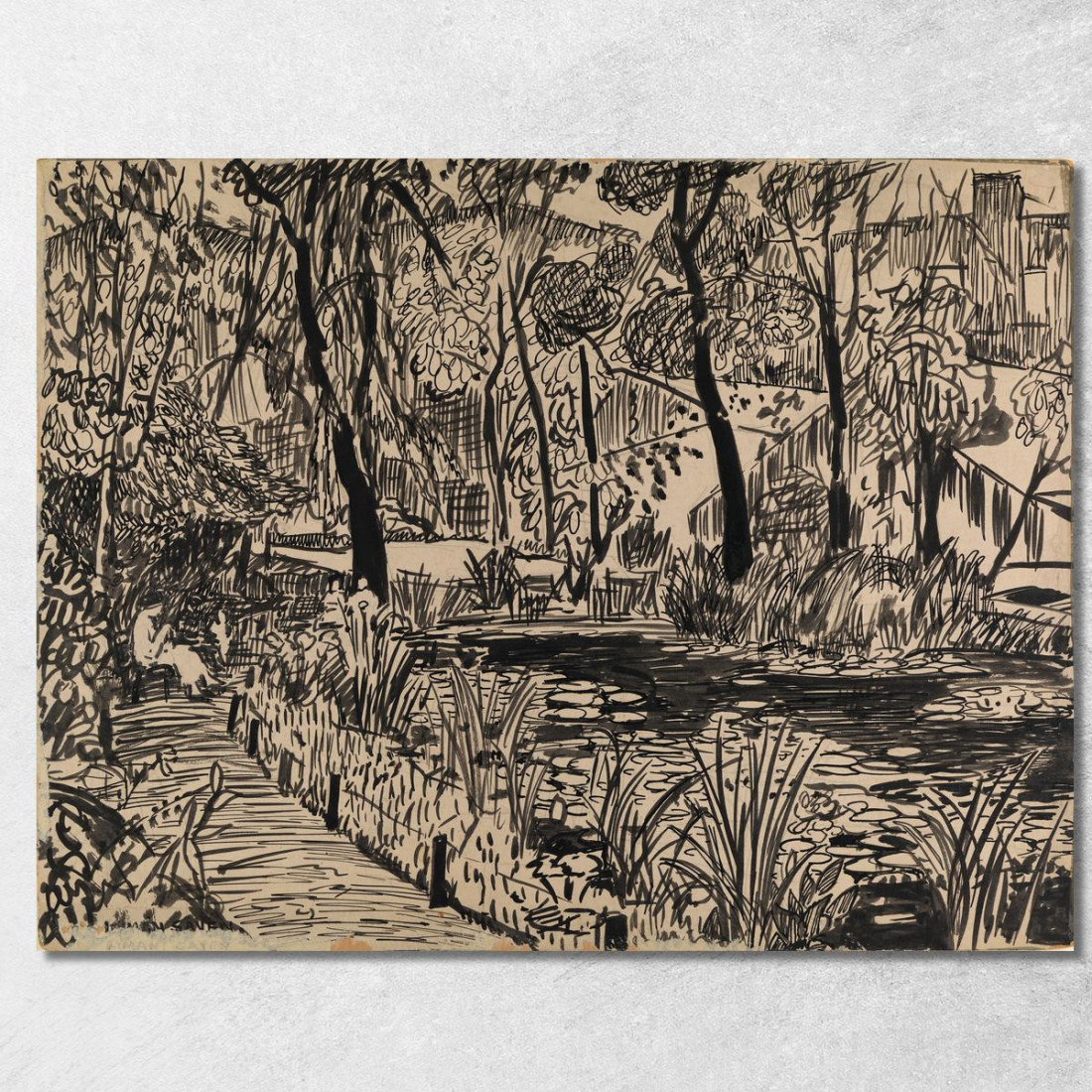Arboreto Henry Lyman Sayen hls3 quadro stampato su tela