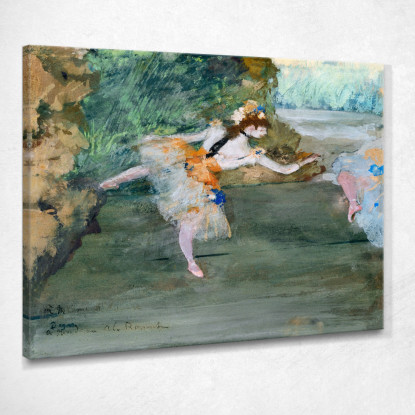 Ballerina Sul Palco Edgar Degas edg11 quadro stampato su tela