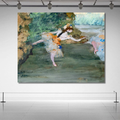 Ballerina Sul Palco Edgar Degas edg11 quadro stampato su tela