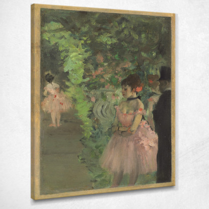 Ballerine Dietro Le Quinte Edgar Degas edg14 quadro stampato su tela