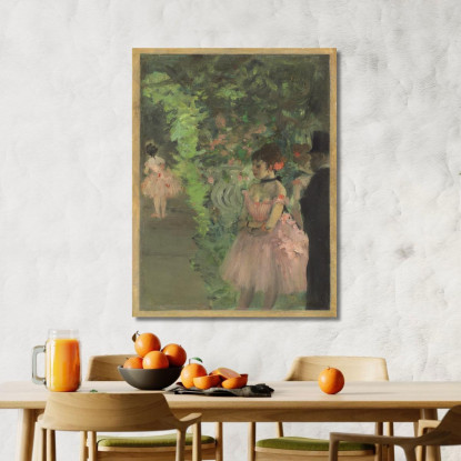 Ballerine Dietro Le Quinte Edgar Degas edg14 quadro stampato su tela