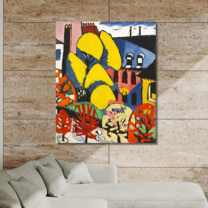 Alberi Henry Lyman Sayen hls42 quadro stampato su tela