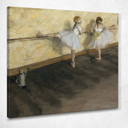 Ballerine Che Si Esercitano Alla Sbarra 1877 Edgar Degas edg16 quadro stampato su tela